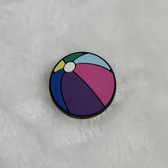 Crocs Jibbitz Beach Ball Ping Pong Paddles Softball Shoe Charms Set of 4 - Picture 5 of 6